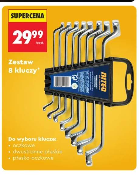 Zestaw kluczy oczkowych NITEO 8-pak +2 warianty