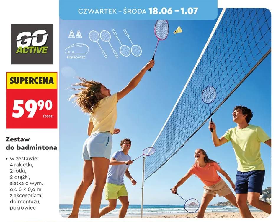 Zestaw do badmintona Go Active