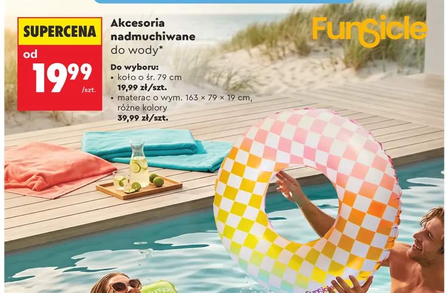 Koło nadmuchiwane do wody Funsicle śr. 79 cm