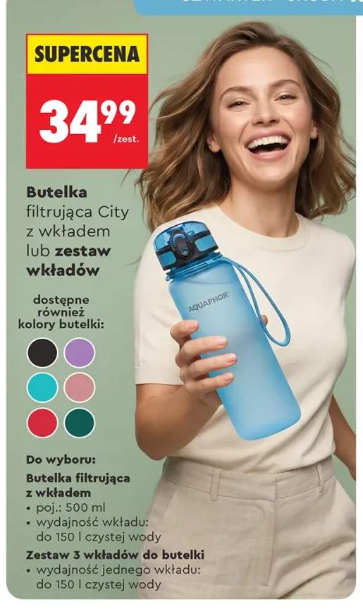 Zestaw 3 wkładów do butelki Aquaphor +1 wariant