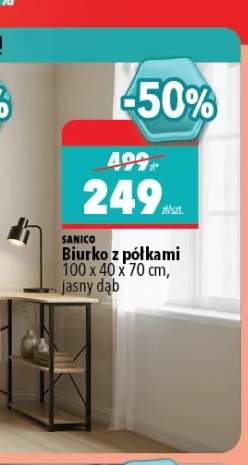 Biurko z półkami Sanico
