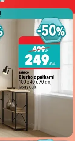 Biurko z półkami Sanico