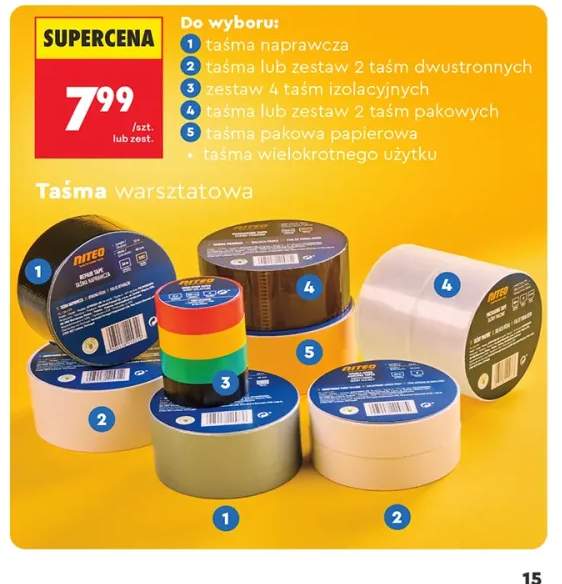 Taśma naprawcza Niteo +5 wariantów