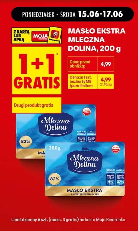 Masło Ekstra Mleczna Dolina