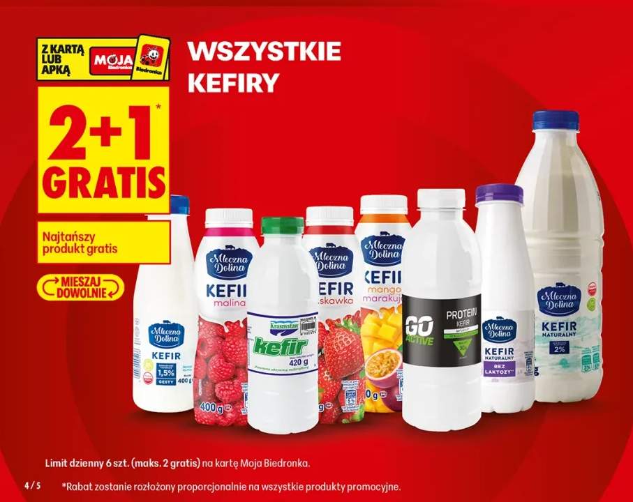 Kefir Mleczna Dolina 1,5% +7 wariantów