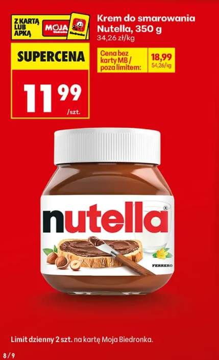 Krem do smarowania Nutella