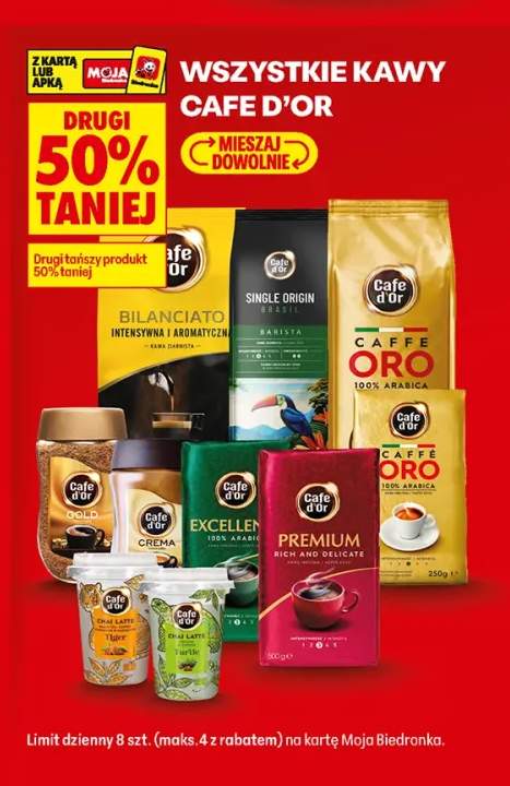 Kawa ziarnista Cafe d'Or Bilanciato +8 wariantów