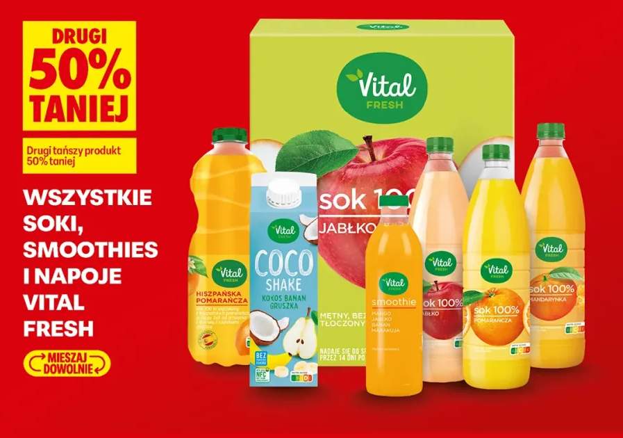 Sok jabłkowy mętny Vital Fresh +6 wariantów