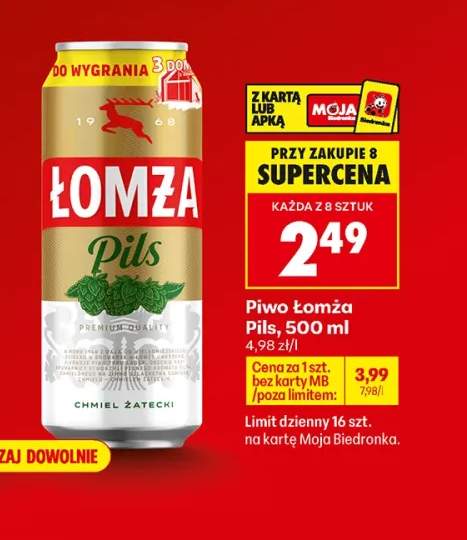 Piwo Łomża Pils