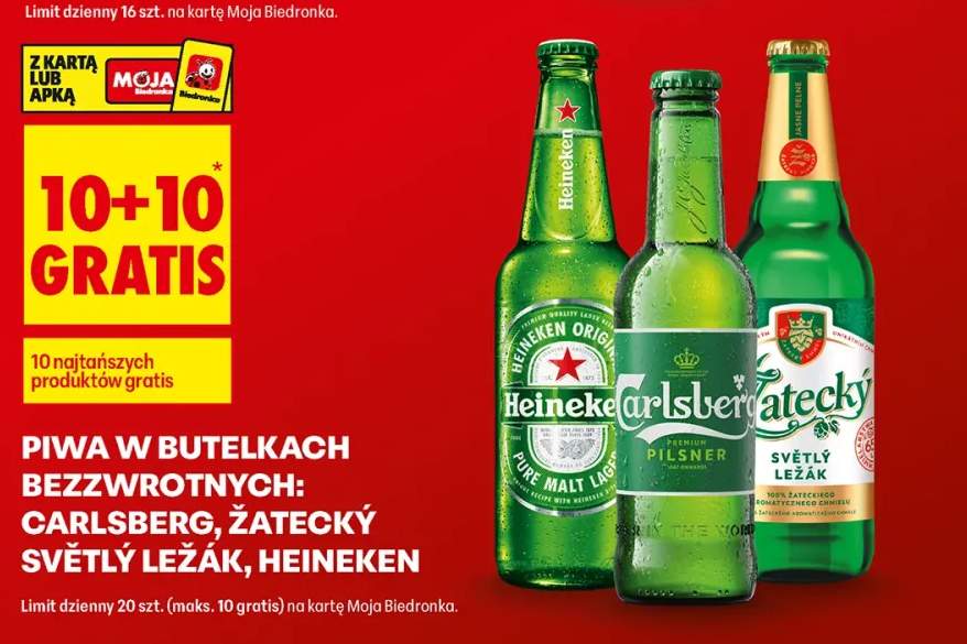 Piwo Heineken +2 warianty