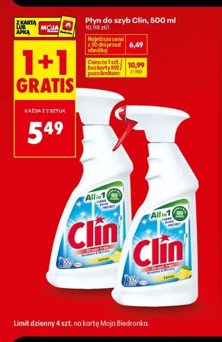 Płyn do szyb Clin Lemon