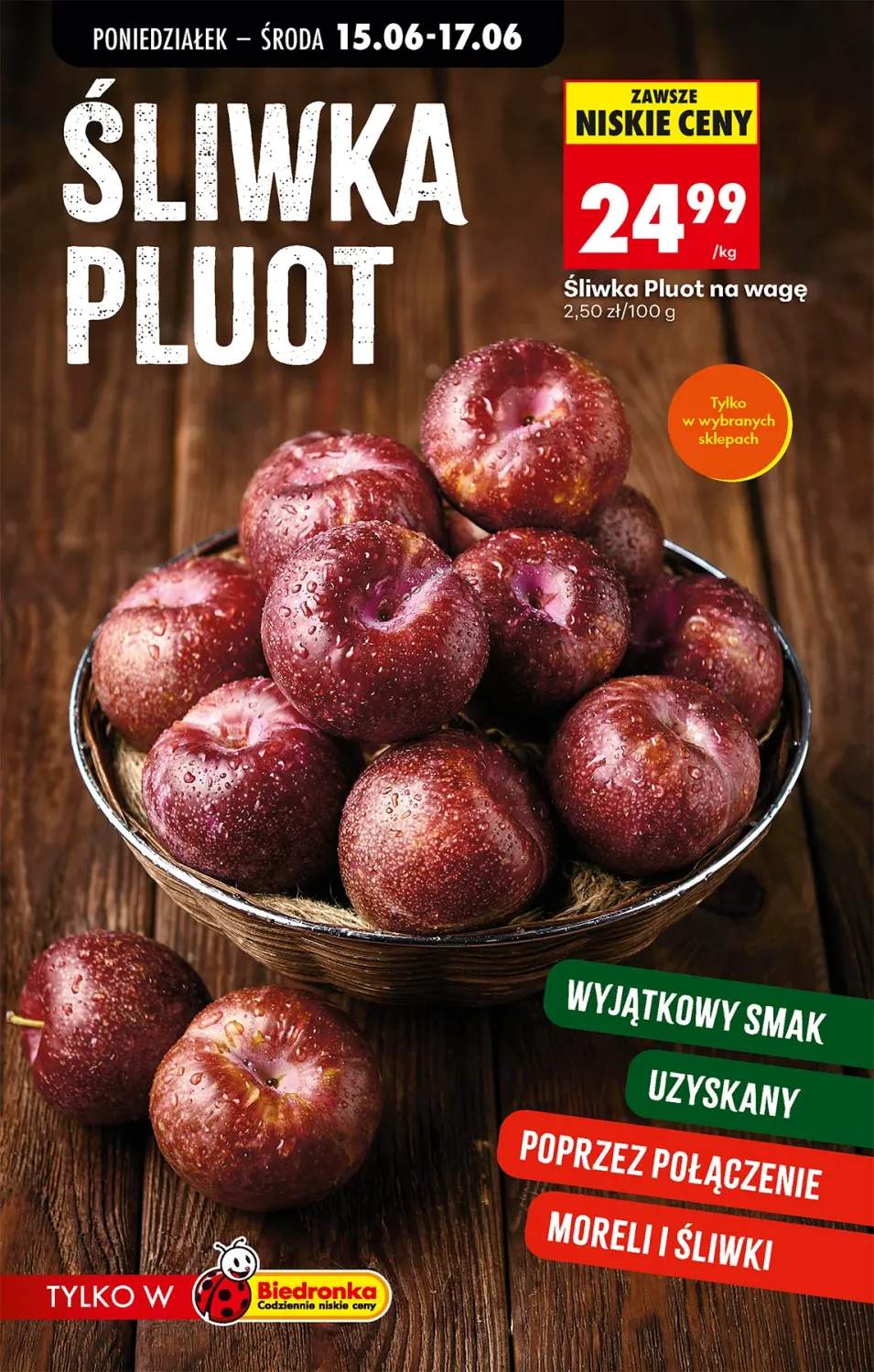 Śliwka Pluot na wagę