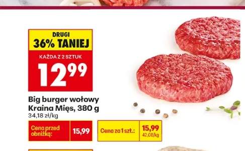 Big burger wołowy Kraina Mięs