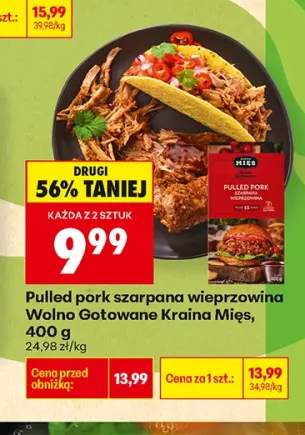 Pulled pork szarpana wieprzowina Wolno Gotowane Kraina Mięs