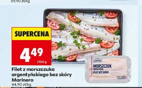 Filet z morszczuka argentyńskiego bez skóry Marinero