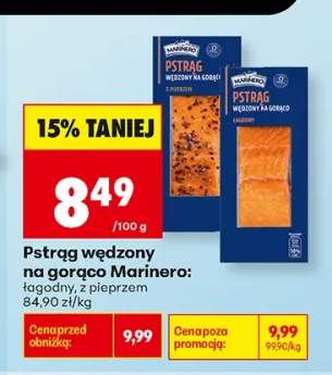 Pstrąg wędzony na gorąco Marinero łagodny +1 wariant