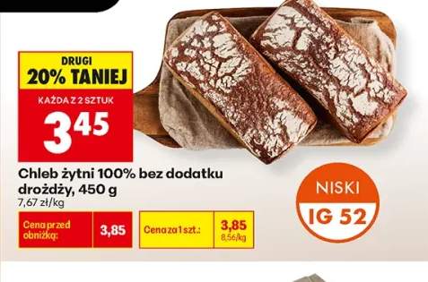Chleb żytni 100% bez dodatku drożdży