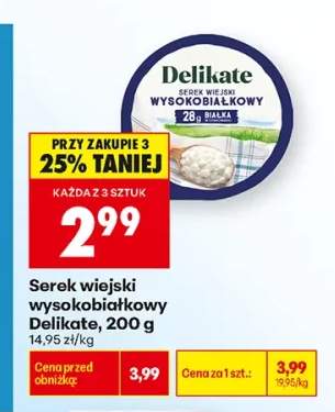 Serek wiejski wysokobiałkowy Delikate