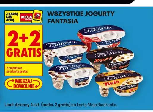 Jogurt Fantasia z płatkami w czekoladzie +4 warianty