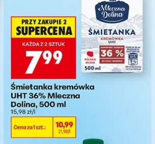 Śmietanka kremówka UHT 36% Mleczna Dolina