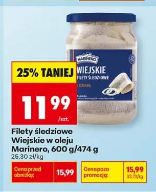 Filety śledziowe Wiejskie w oleju Marinero