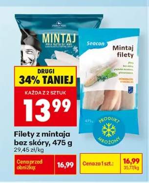 Filety z mintaja bez skóry Family Fish +1 wariant