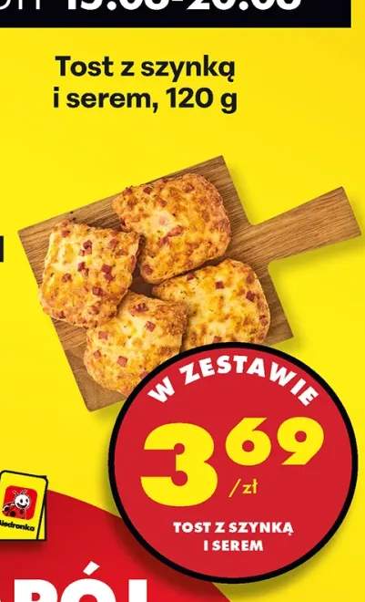 Tost z szynką i serem
