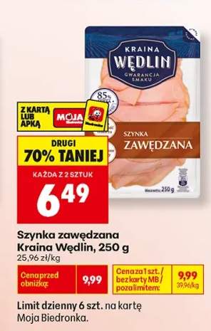 Szynka zawędzana Kraina Wędlin