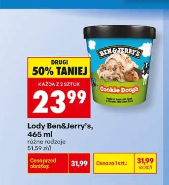 Lody Ben & Jerry's Cookie Dough
