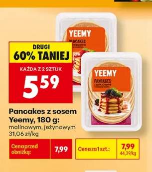 Pancakes z sosem malinowym Yeemy +1 wariant