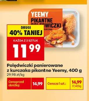 Polędwiczki panierowane z kurczaka pikantne Yeemy