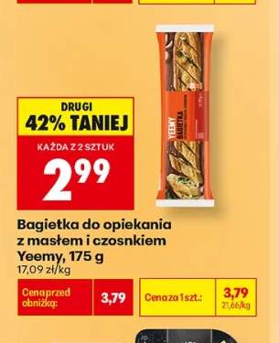 Bagietka do opiekania z masłem i czosnkiem Yeemy