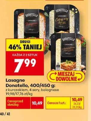 Lasagne z kurczakiem Donatello +2 warianty