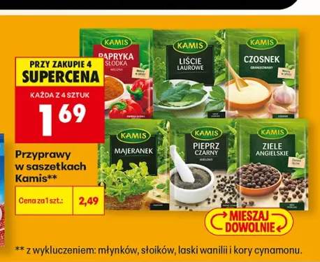 Przyprawy w saszetkach Kamis
