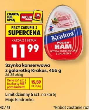 Szynka konserwowa z galaretką Krakus