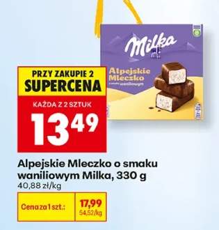 Alpejskie Mleczko o smaku waniliowym Milka