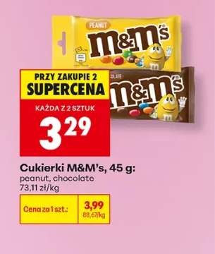 Cukierki M&M's peanut +1 wariant