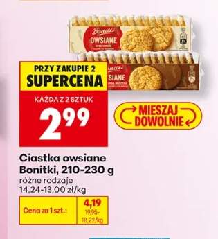 Ciastka owsiane z sezamem Bonitki +1 wariant