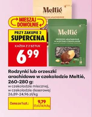 Rodzynki w czekoladzie mlecznej Meltie +3 warianty
