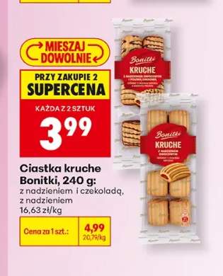 Ciastka kruche z nadzieniem i czekoladą Bonitki +1 wariant