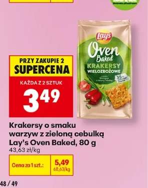 Krakersy o smaku warzyw z zieloną cebulką Lay's Oven Baked