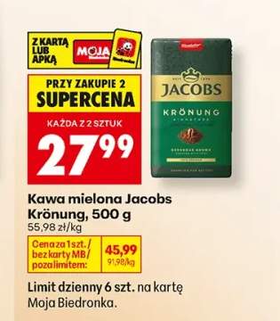 Kawa mielona Jacobs Krönung