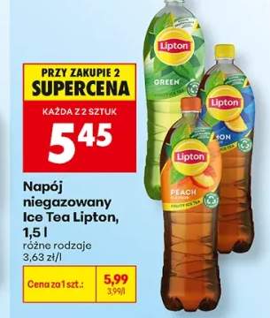 Napój niegazowany Ice Tea Lipton Green +2 warianty