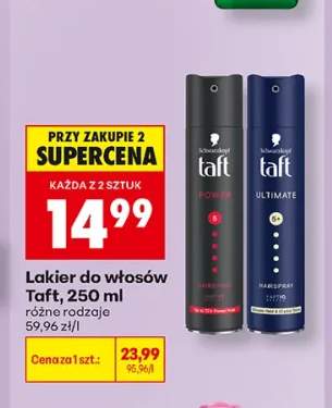 Lakier do włosów Taft Power +1 wariant