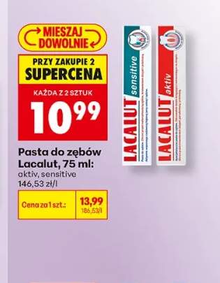 Pasta do zębów Lacalut Aktiv +1 wariant