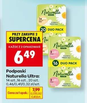 Podpaski Naturella Ultra 14 szt. +2 warianty