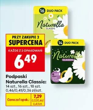 Podpaski Naturella Classic 14 szt. +2 warianty