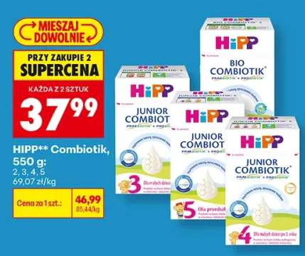 Mleko modyfikowane HiPP Combiotik 2 +3 warianty