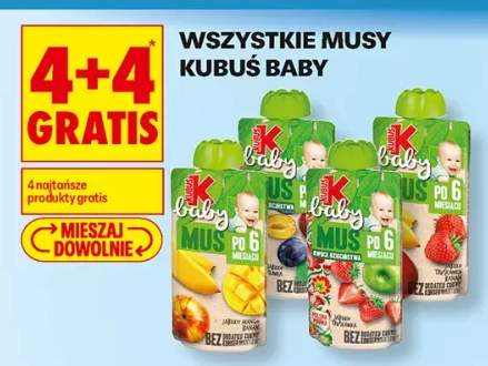 Mus owocowy Kubuś Baby jabłko mango banan +2 warianty