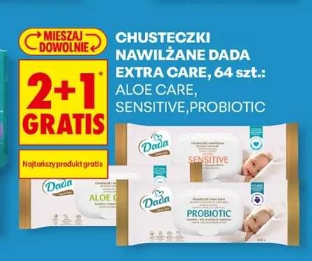 Chusteczki nawilżane Dada Extra Care Sensitive +2 warianty